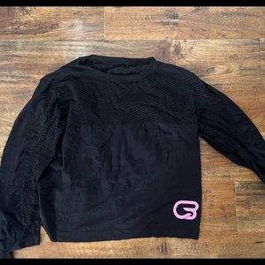 Mesh arms CycleBar workout top